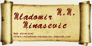 Mladomir Minašević vizit kartica